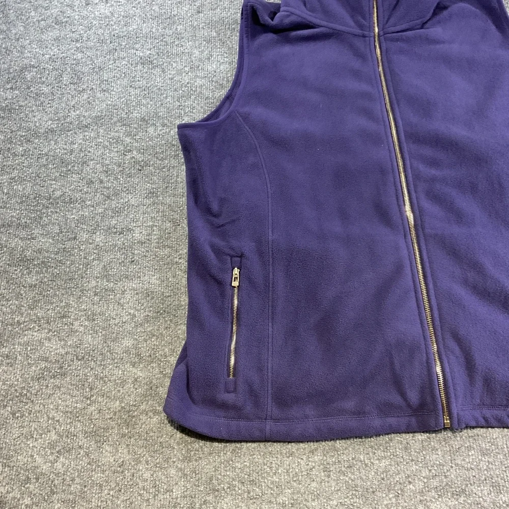 Calvin Klein Performance Mens Purple Fleece Full Zip Vest 3X PFSX9573 WD0 NEW